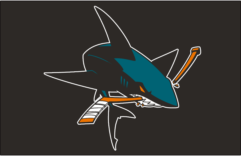 San Jose Sharks 2008-2017 Jersey Logo iron on transfers for T-shirts